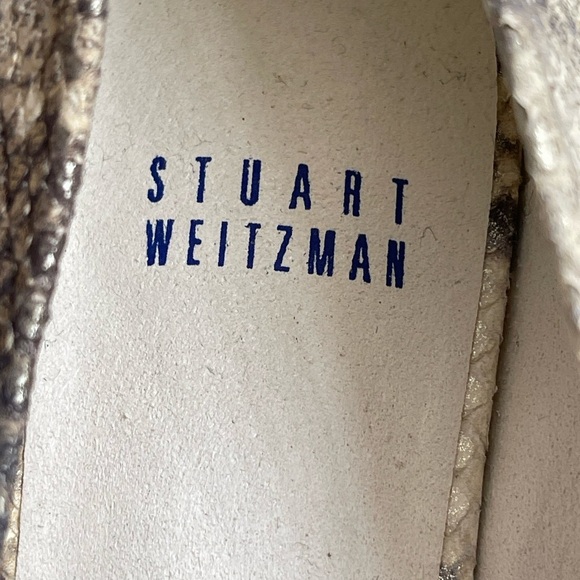 Stuart Weitzman Snakeskin Flats Size 7.5 M - Picture 7 of 15